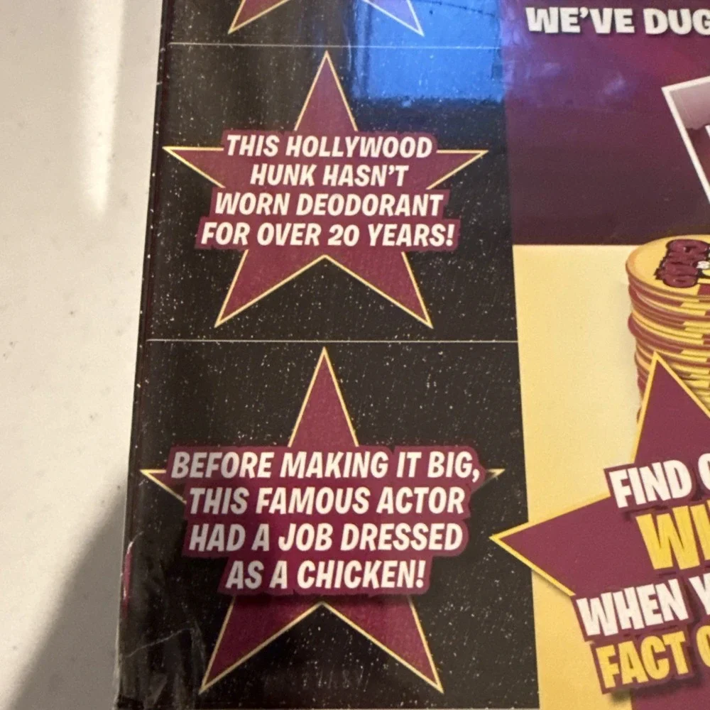 Hollywood Fact or Crap Celebrity Trivia Spin Master Game New Sealed